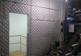 Recubrimiento de paredes con paneles acústicos flexibles